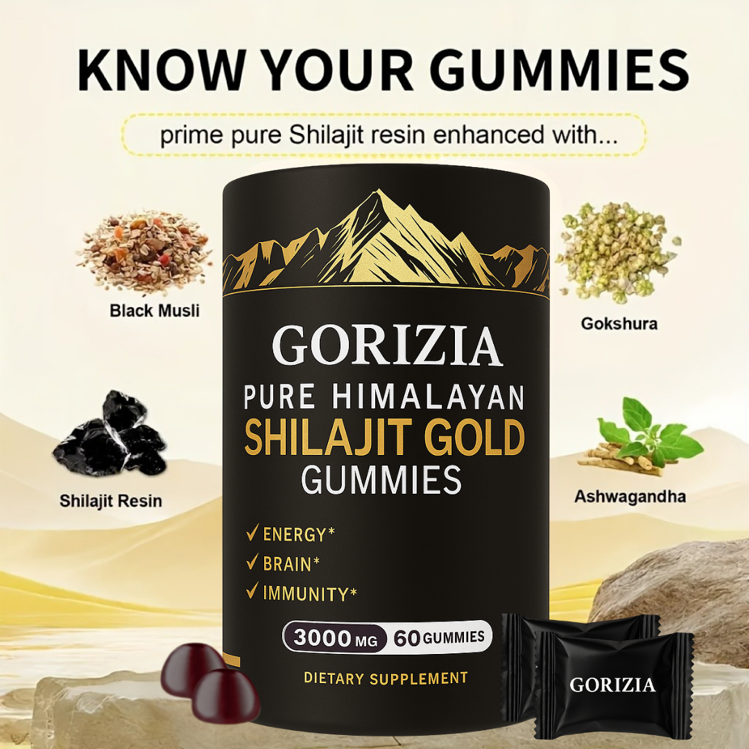 GORIZIA® Shilajit Gummies Unlock Himalayan Energy & Power