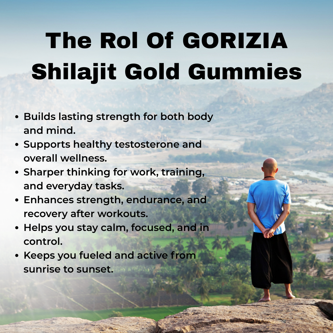 GORIZIA® Shilajit Gummies Unlock Himalayan Energy & Power