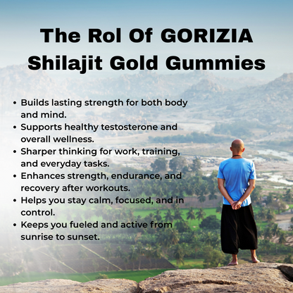 GORIZIA® Shilajit Gummies Unlock Himalayan Energy & Power
